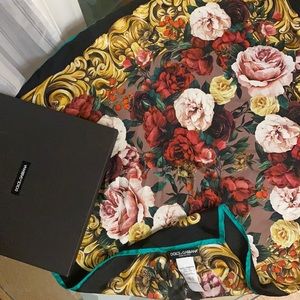 Dolce & Gabbana floral-print silk scarf square